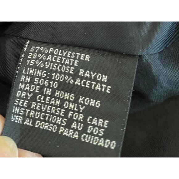 Vintage Albert Nipon Evening Blazer Jacket Size 6 Black & Bronze - Picture 4 of 11